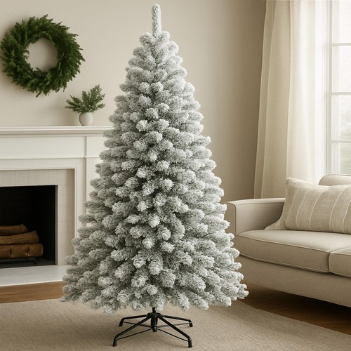 White 7ft christmas tree - 7ft,