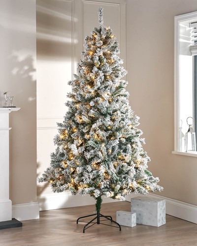 6ft 7ft christmas pre lit - christmas, tree