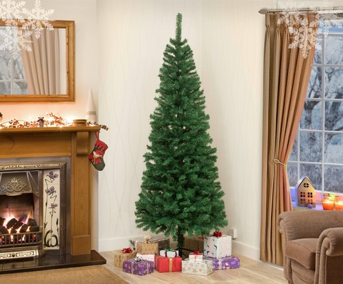 Christmas tree xmas slim green - tree,