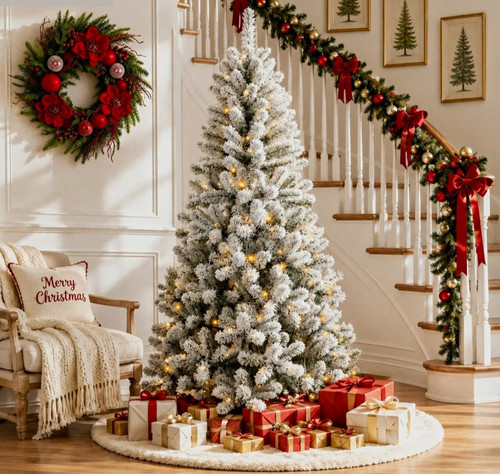 Christmas 5ft pre lit - 6.5ft,
