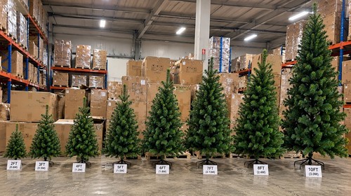 Green christmas tree metal - green,