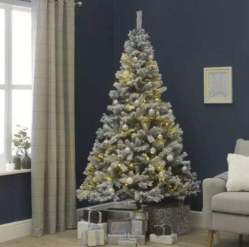Habitat 7ft snowy christmas - 7ft,